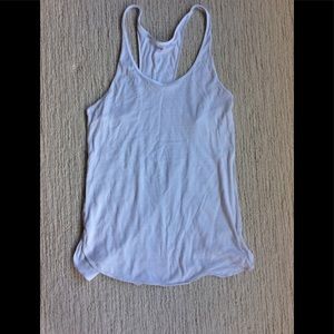 LULULEMON GRAY AND WHITE STRIPED TOP 6